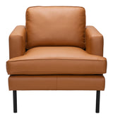 Decade Armchair Brown-Club Chairs-Zuo Modern-LOOMLAN