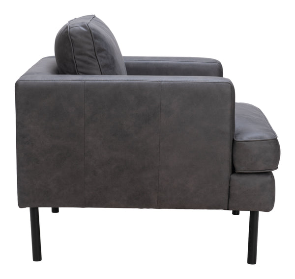 Decade Armchair Vintage Gray-Club Chairs-Zuo Modern-LOOMLAN