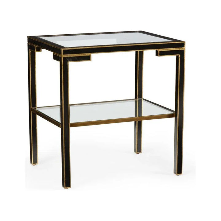Decker Wood Framed Rectangular Side Table - LOOMLAN - Chelsea House - Side Tables