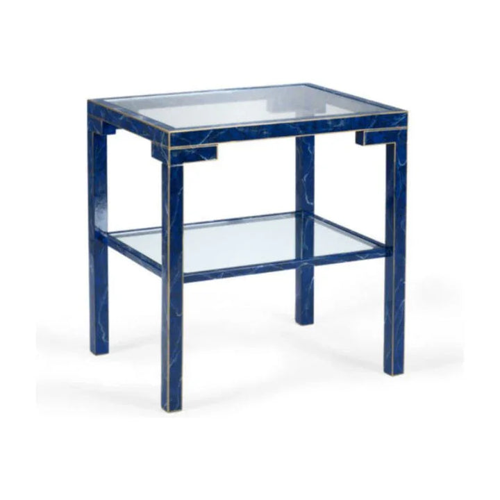 Decker Wood Framed Rectangular Side Table - LOOMLAN - Chelsea House - Side Tables