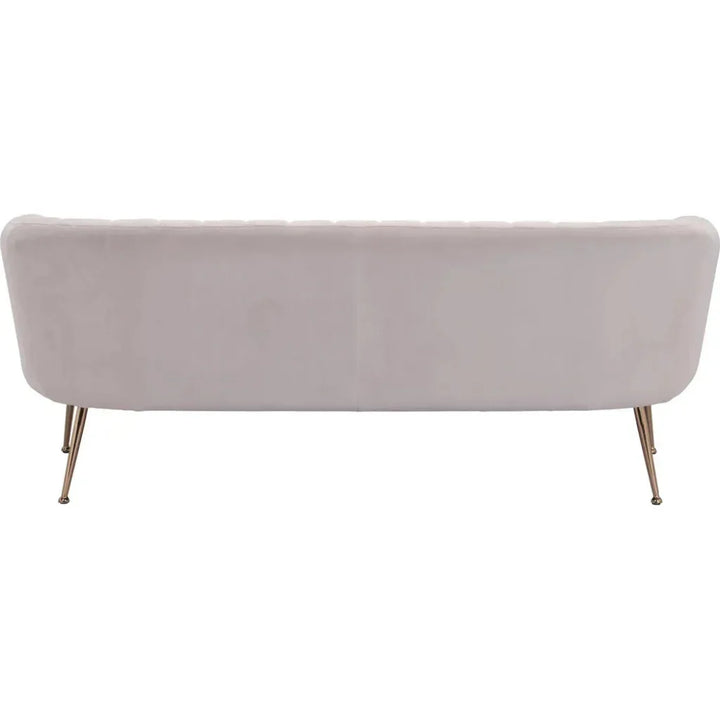 Deco Sofa Beige & Gold - LOOMLAN - Zuo Modern - Sofas & Loveseats