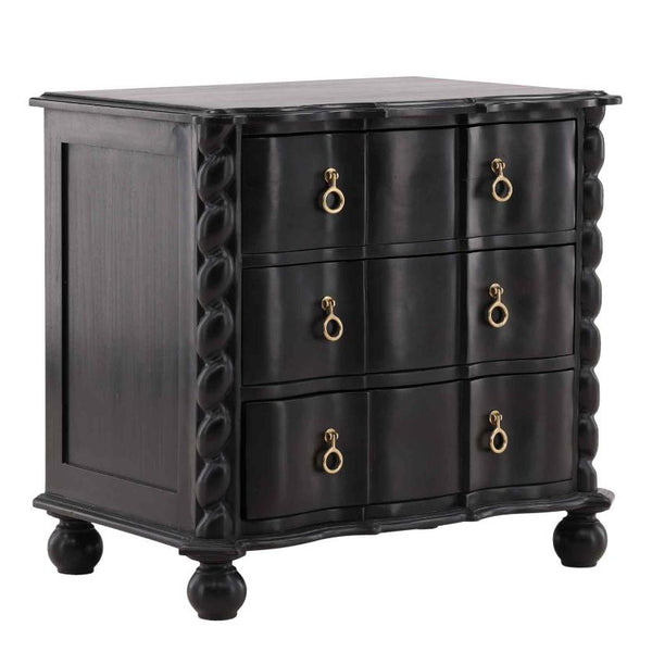 Deeds Wooden Black Chest