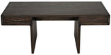 Degas Desk, Ebony Walnut Wood Desk With Drawers-Home Office Desks-Noir-LOOMLAN