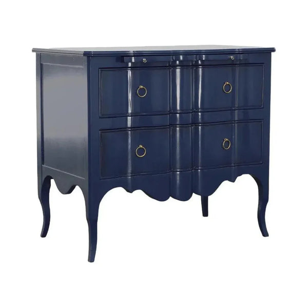 Delamar Wood Blue Chest - LOOMLAN - Furniture Classics - Chests