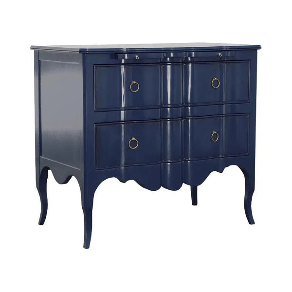 Delamar Wood Blue Chest