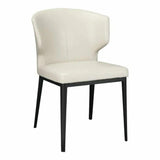 Delaney Contemporary Dining Chair Set of 2-Dining Chairs-Moe's Home-Beige-LOOMLAN