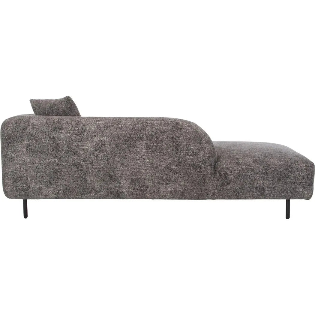 Deleuze Performance Fabric Chaise with Steel Leg