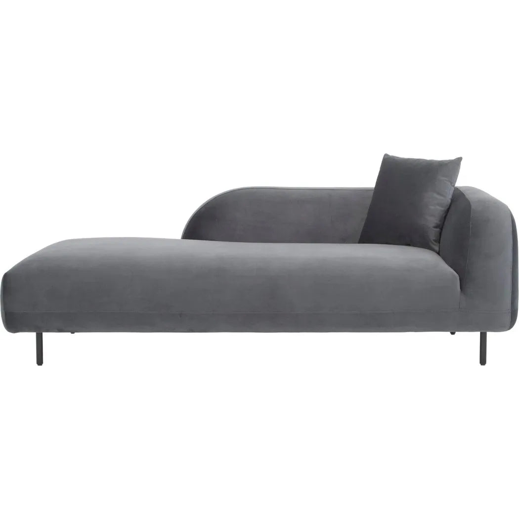 Deleuze Performance Fabric Chaise with Steel Leg