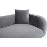 Deleuze Performance Fabric Chaise with Steel Leg