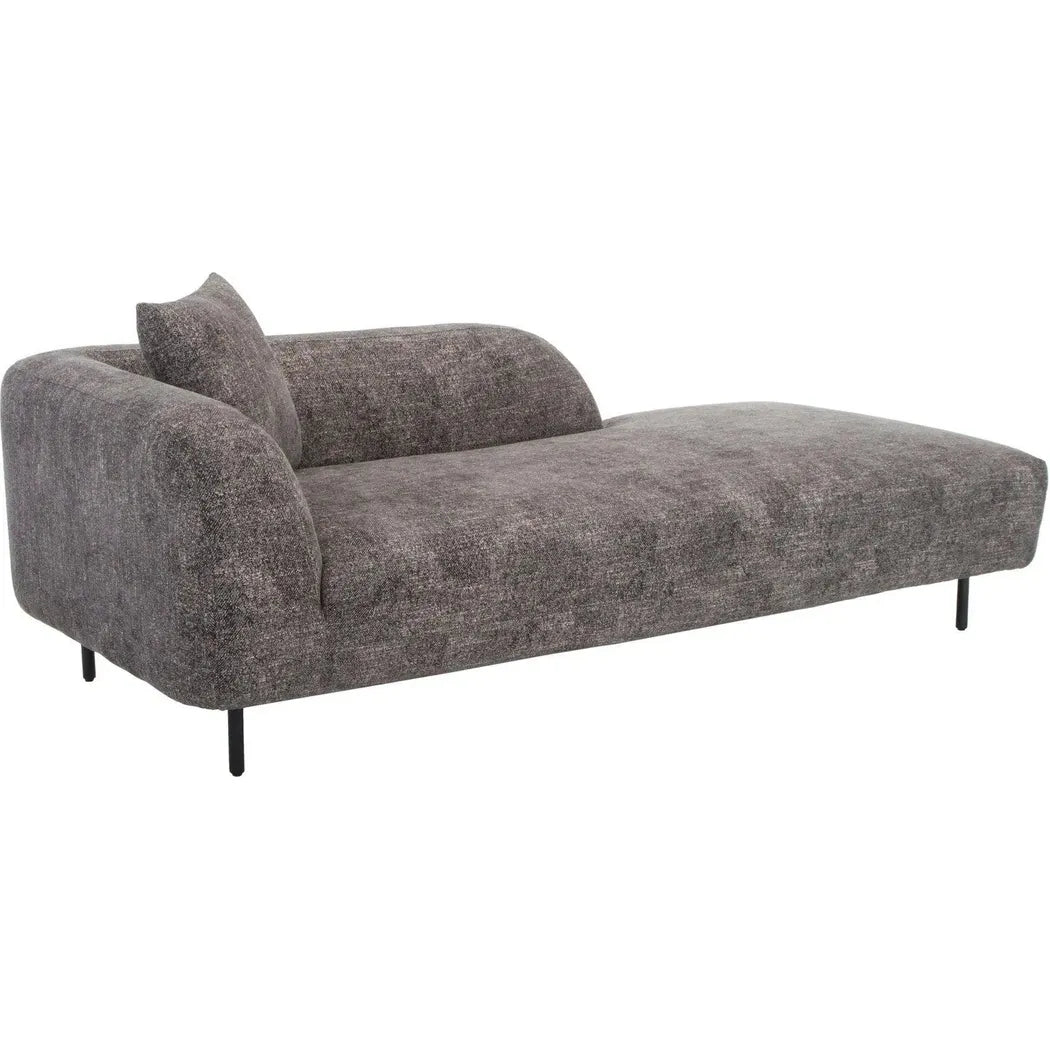 Deleuze Performance Fabric Chaise with Steel Leg