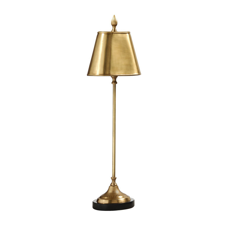 Delicate Console Solid Brass Table Lamp