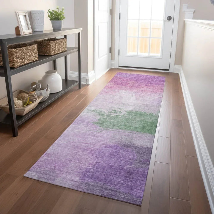 Delisah Purple Washable Indoor - Outdoor Rug - LOOMLAN - LOOMLAN Rugs - Outdoor Rugs