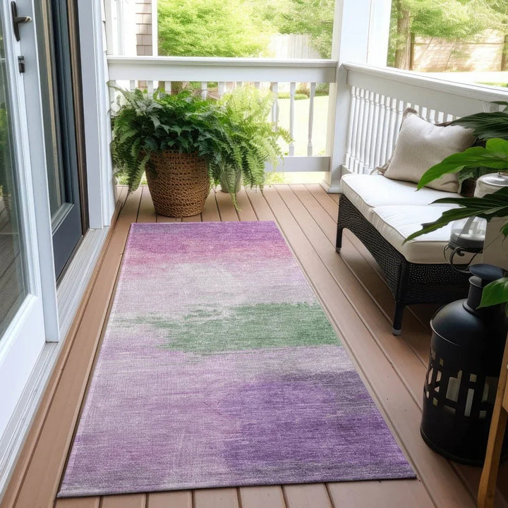 Delisah Purple Washable Indoor - Outdoor Rug - LOOMLAN - LOOMLAN Rugs - Outdoor Rugs