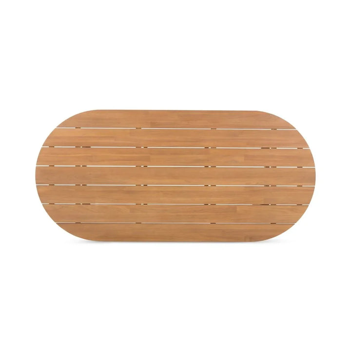 Teak Outdoor Dining Table for 8 | LOOMLAN