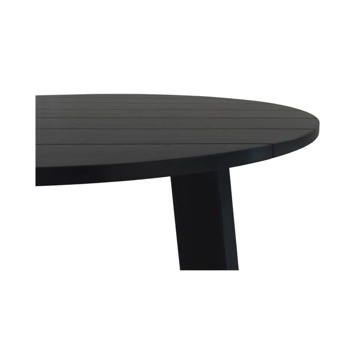 Delta Teak Round Outdoor Dining Table - LOOMLAN