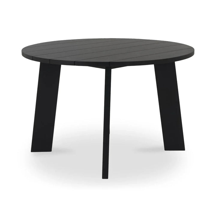 Delta Teak Round Outdoor Dining Table - LOOMLAN