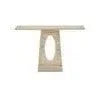 Demi Travertine Beige Sofa Table - LOOMLAN - Currey & Co - Console Tables