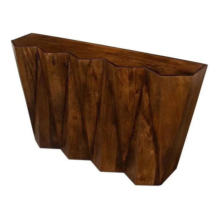 Denali Console Table Solid Wood Natural - LOOMLAN - Sarreid - Console Tables