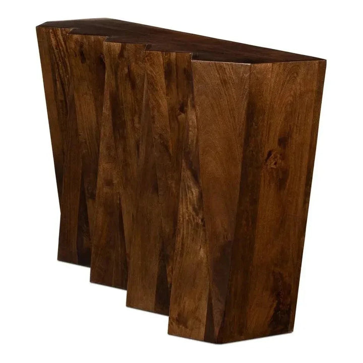 Denali Console Table Solid Wood Natural - LOOMLAN - Sarreid - Console Tables