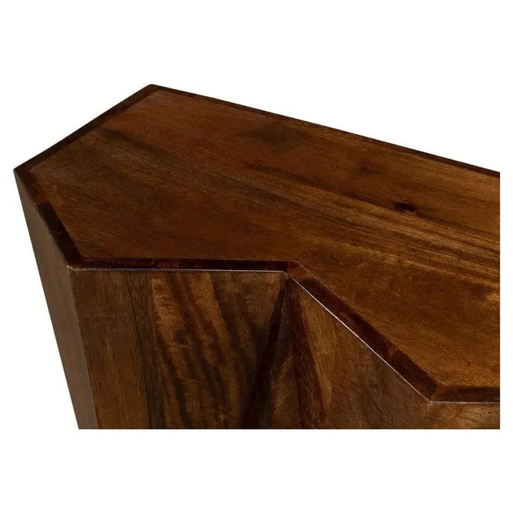 Denali Console Table Solid Wood Natural - LOOMLAN - Sarreid - Console Tables