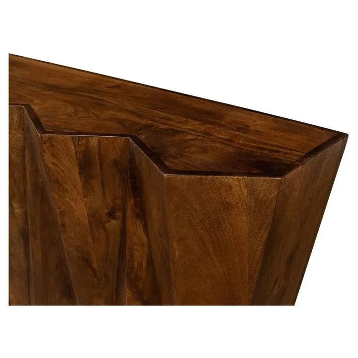 Denali Console Table Solid Wood Natural - LOOMLAN - Sarreid - Console Tables