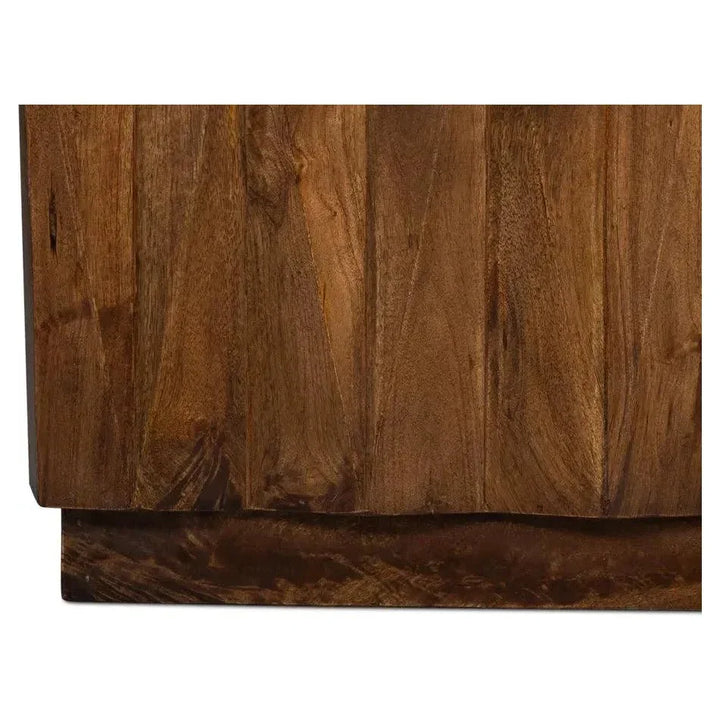 Denali Rectangle Cocktail Coffee Table Block Solid Wood - LOOMLAN