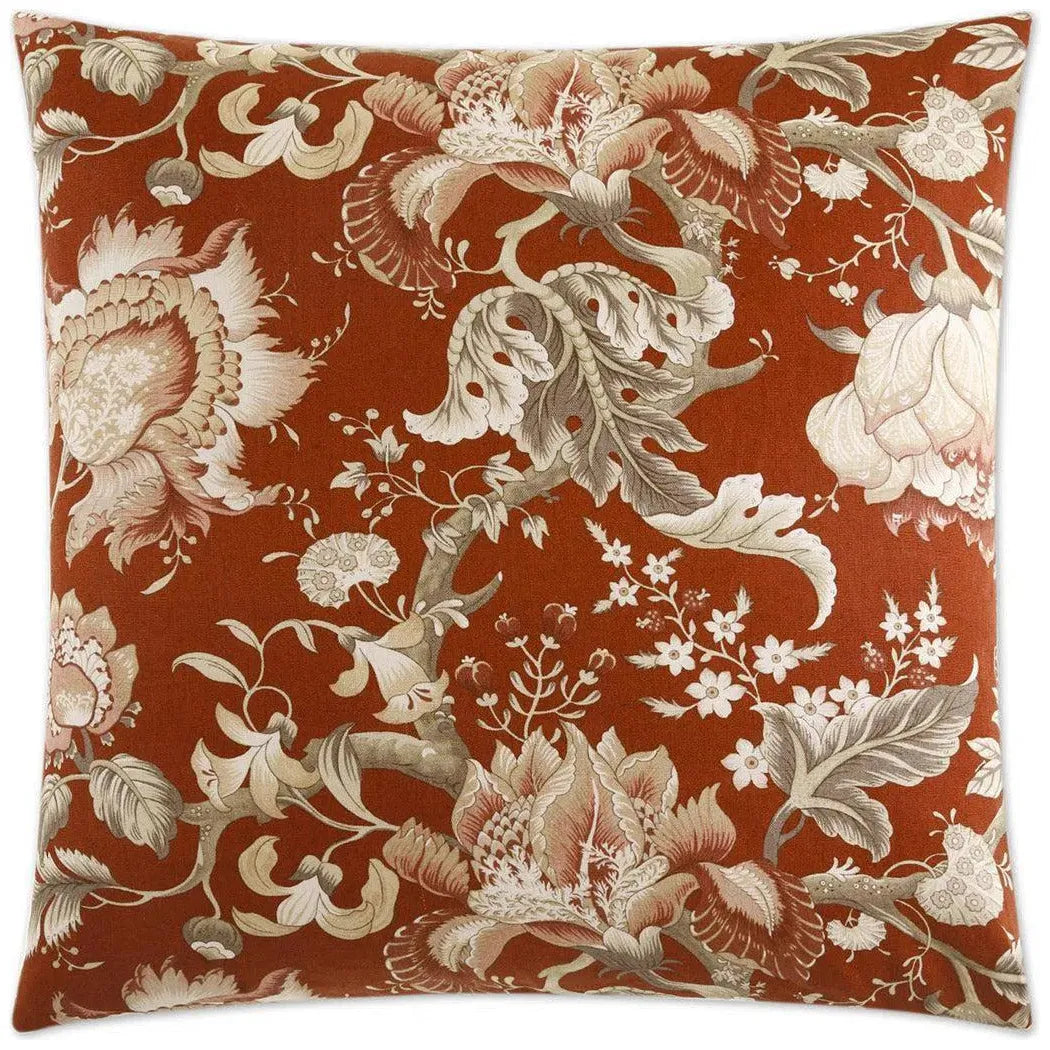 Dennehy Red Throw Pillow With Insert