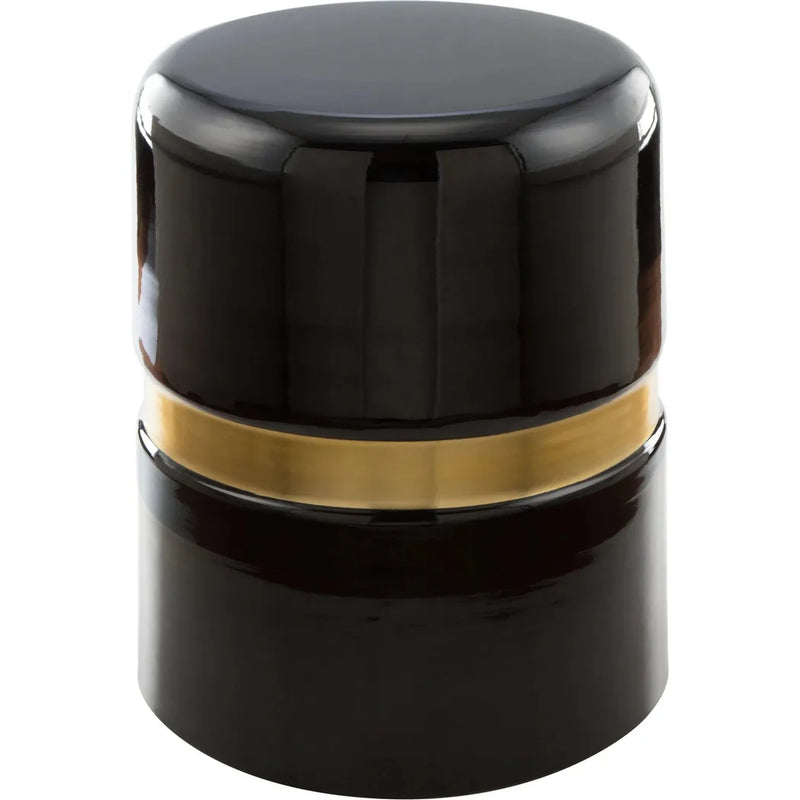 Density Side Table Black and Gold