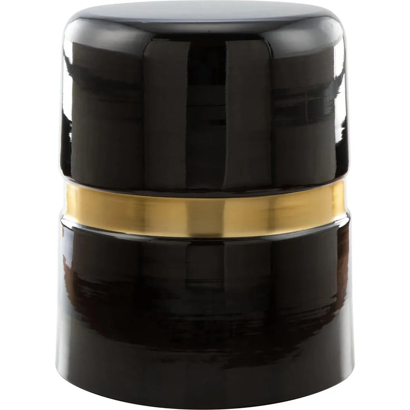 Density Side Table Black and Gold