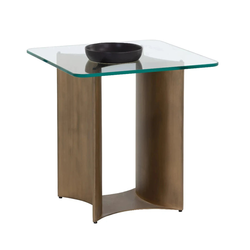 Denver Iron Based Rectangular Side Table-Side Tables-SUNPAN-LOOMLAN