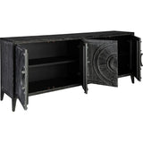 Deroche Wooden Black Sideboard