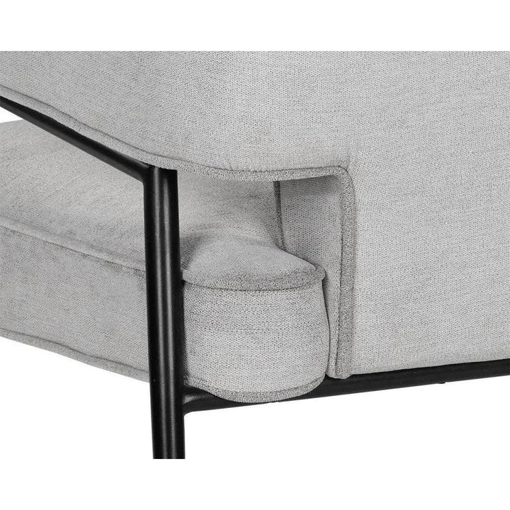 Derome Leather Unique Lounge Chair - LOOMLAN - SUNPAN - Accent Chairs