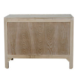 Desdemona Wood Chest With 3 Drawers-Chests-Noir-LOOMLAN