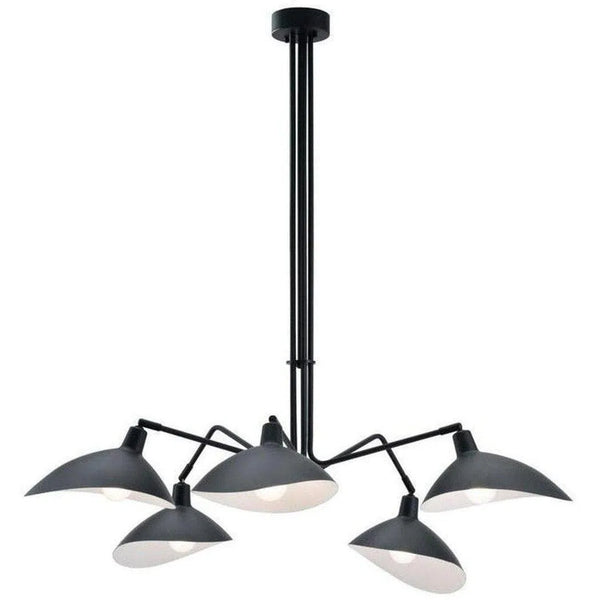Desden Ceiling Lamp Black Pendants LOOMLAN By Zuo Modern