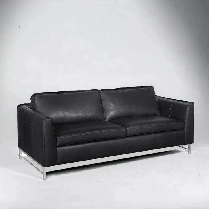 Desert Custom Oasis - Find Serenity on Leather Couch - LOOMLAN - Uptown Sebastian - Sofas & Loveseats