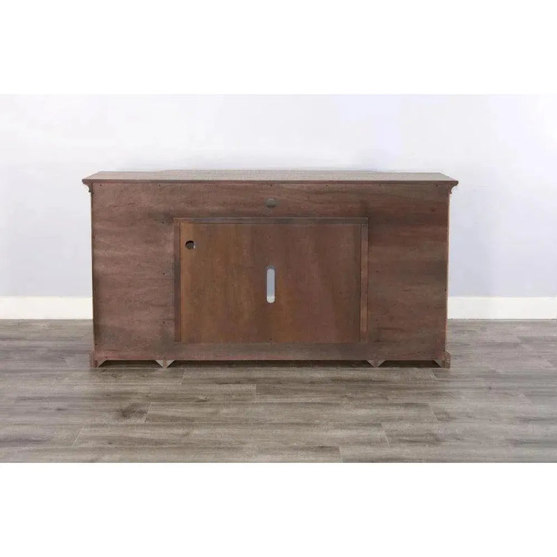 Desert Rock TV Console Only Light Brown