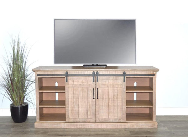 Desert Rock Tv Console With Fireplace Option Light Brown TV Stands & Media Centers LOOMLAN By Sunny D