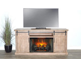 Desert Rock Tv Console With Fireplace Option Light Brown TV Stands & Media Centers LOOMLAN By Sunny D