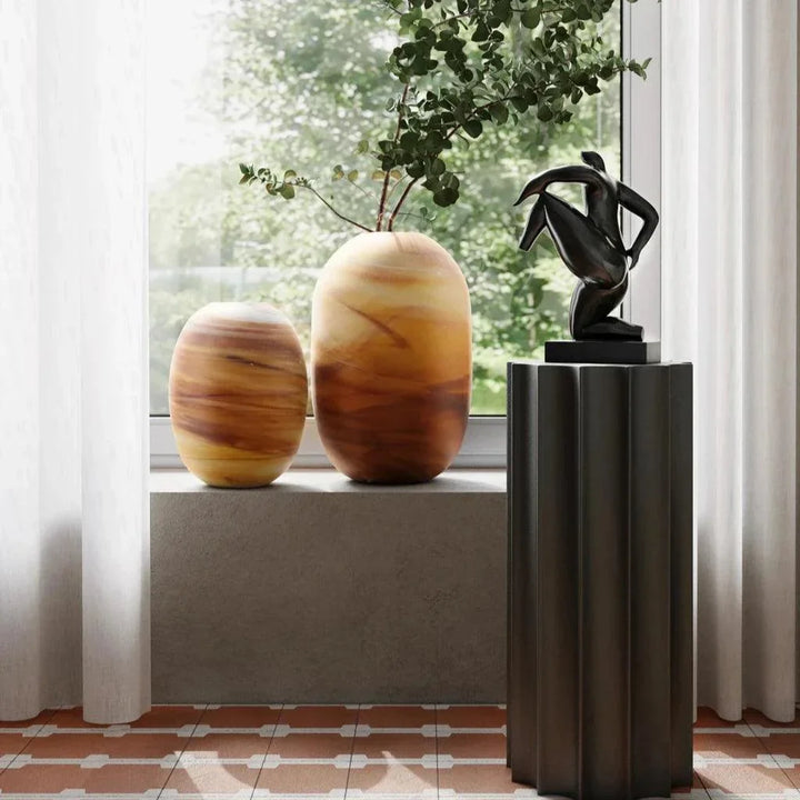 Desert Storm Vase Set of 2 - LOOMLAN - Currey & Co - Vases & Jars