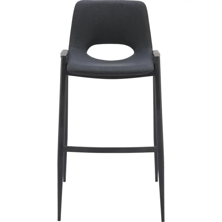 Desi Barstool (Set of 2) Black - LOOMLAN - Zuo Modern - Bar Stools