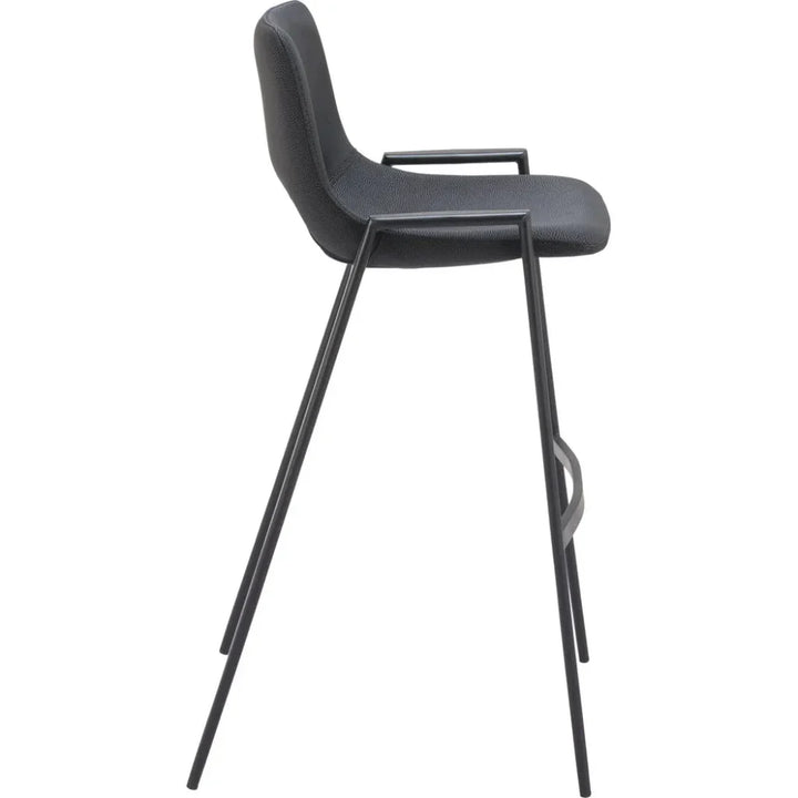 Desi Barstool (Set of 2) Black - LOOMLAN - Zuo Modern - Bar Stools