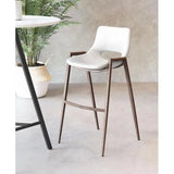 Desi Counter Chair (Set of 2) White Counter Stools LOOMLAN By Zuo Modern