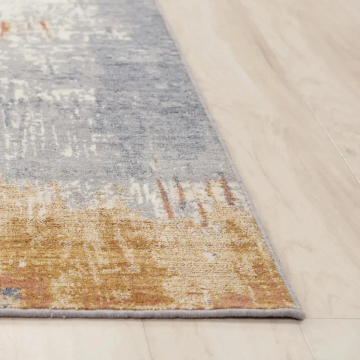 Desk Abstract Gray Large Area Rugs For Living Room - LOOMLAN