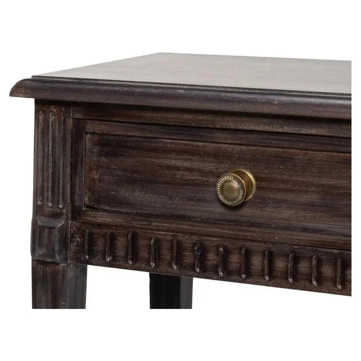 DetailsWood Dark Brown Sofa Table - LOOMLAN - Sarreid - Console Tables