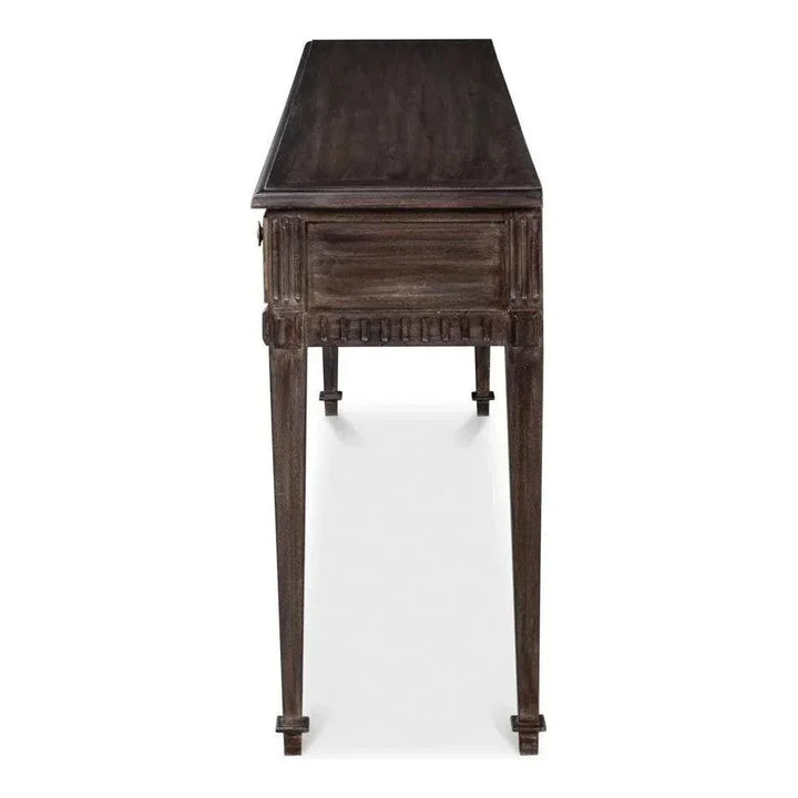 DetailsWood Dark Brown Sofa Table - LOOMLAN - Sarreid - Console Tables