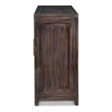 Sarreid-DetailsWood Dark Brown 2 Door Credenza-Sideboards-LOOMLAN