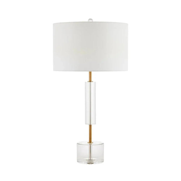 Deville Modern Optic Crystal Table Lamp - LOOMLAN - Currey & Co - Table Lamps