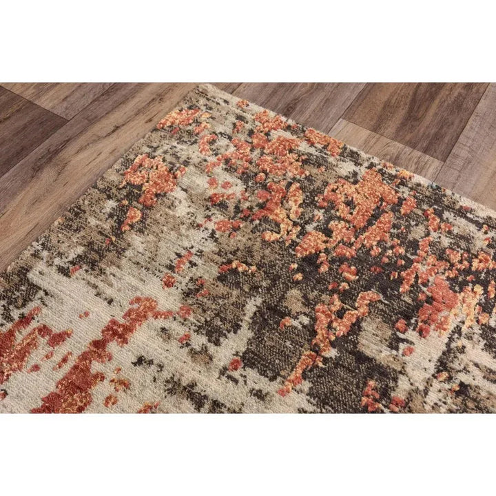 Dewy Abstract Brown Large Area Rugs For Living Room - LOOMLAN - LOOMLAN - Area Rugs