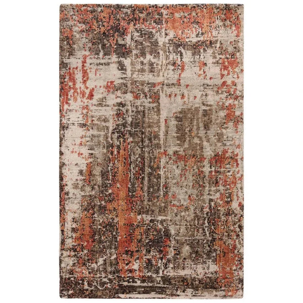 Dewy Abstract Brown Large Area Rugs For Living Room - LOOMLAN - LOOMLAN - Area Rugs