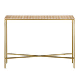 Dezi Natural Travertine Finish Console Table